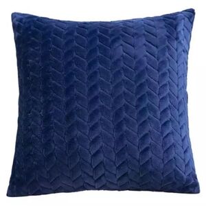 2 pcs| Soft Navy Blue Decorative Throw Pillow Cases Decor Elegant